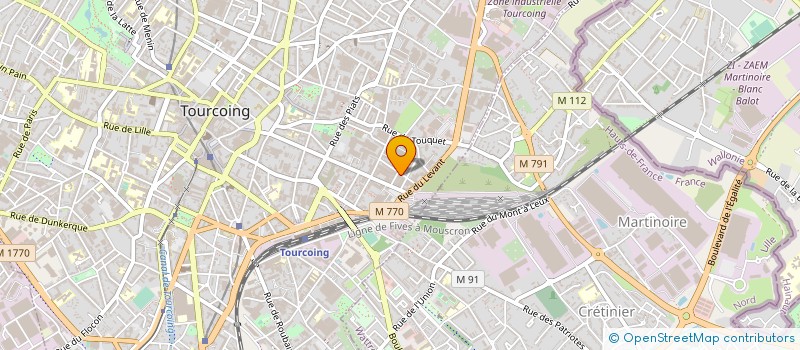 localisation de l'entreprise EXECEN à TOURCOING