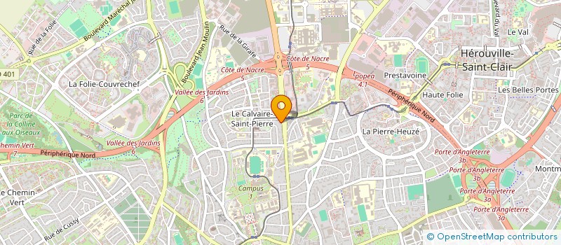 localisation de l'entreprise EXECO à CAEN