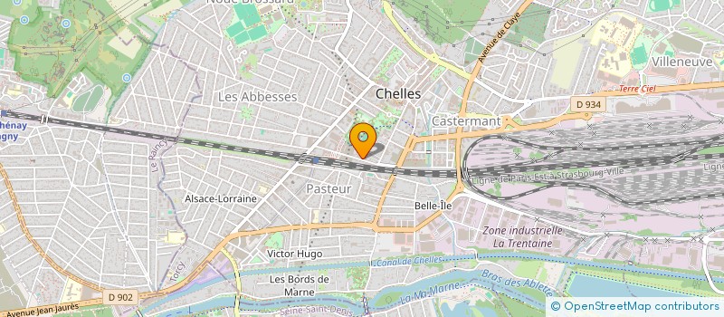 localisation de l'entreprise EXECO à CHELLES