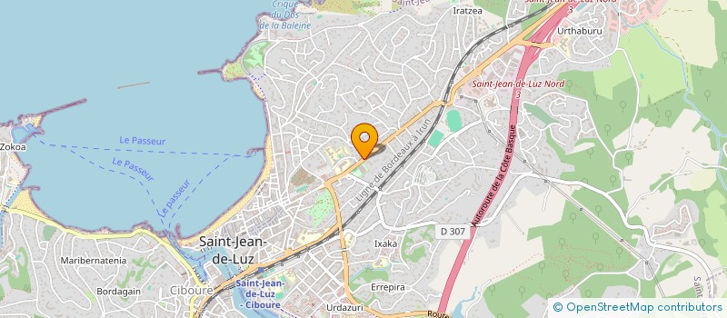 localisation de l'entreprise EXECO  SAINT-JEAN-DE-LUZ