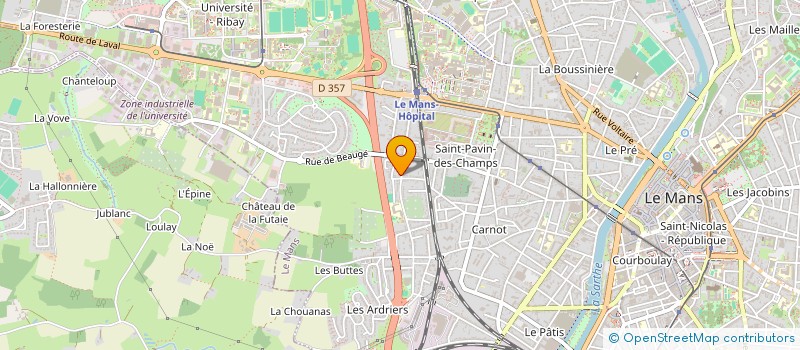 localisation de l'entreprise EXECO  LE MANS