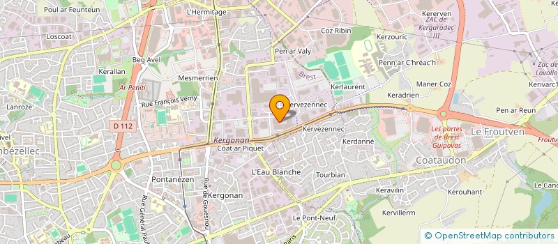 localisation de l'entreprise EXECO OUEST à BREST