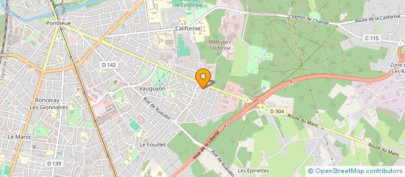 localisation de l'entreprise EXECUT EBT à LE MANS