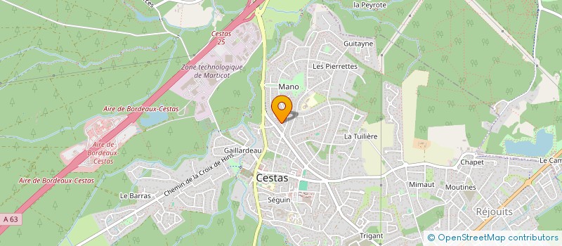 localisation de l'entreprise EXECUTIVE BERLINE  CESTAS