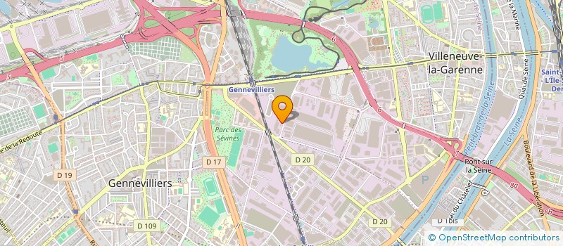 localisation de l'entreprise EXECUTIVE RELOCATIONS à GENNEVILLIERS