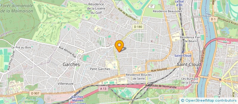 localisation de l'entreprise EXECUTIVE SHERPA  SAINT-CLOUD