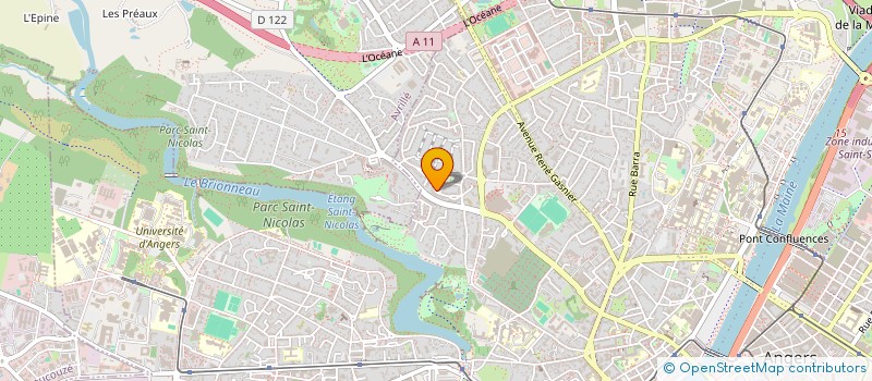 localisation de l'entreprise EXEGIS  ANGERS