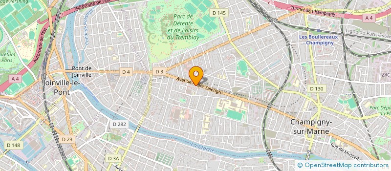 localisation de l'entreprise EXEIDI CONSEIL à CHAMPIGNY-SUR-MARNE