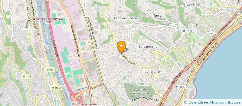 localisation de l'entreprise EXEL  NICE