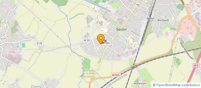 localisation de l'entreprise EXEL à SECLIN
