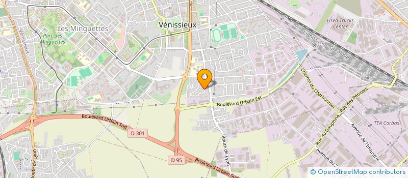 localisation de l'entreprise EXEL AIR  VENISSIEUX