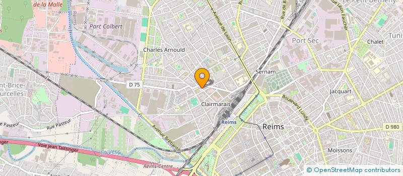 localisation de l'entreprise EXEL COUVERTURE à REIMS