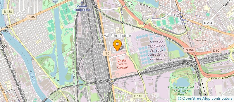 localisation de l'entreprise EXEL COUVREUR à VILLENEUVE-SAINT-GEORGES