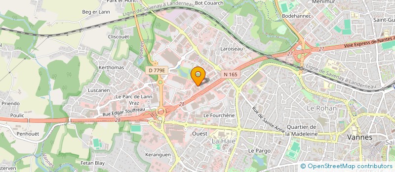 localisation de l'entreprise EXEL PROMOTION à VANNES