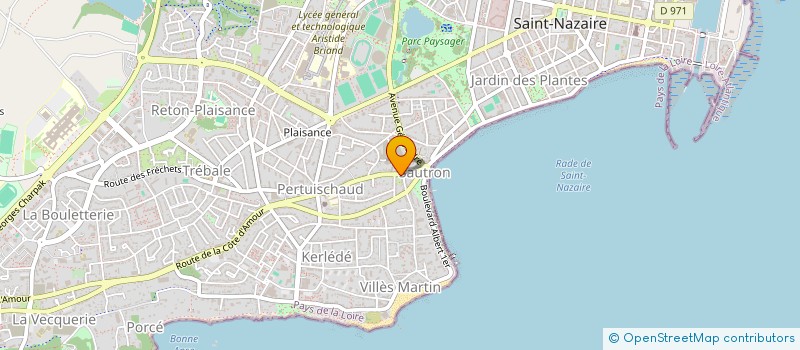 localisation de l'entreprise EXEL TRADE à SAINT-NAZAIRE