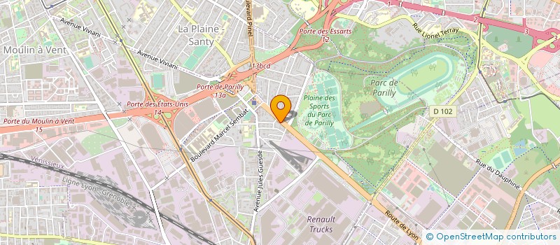 localisation de l'entreprise EXEL TRANS à VENISSIEUX