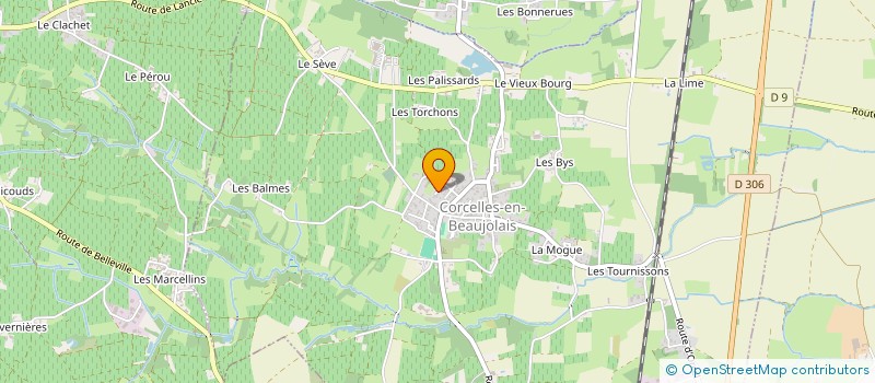 localisation de l'entreprise EXELAB  CORCELLES-EN-BEAUJOLAIS