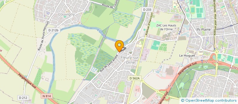 localisation de l'entreprise EXELAM  FLEURY-SUR-ORNE