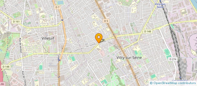 localisation de l'entreprise EXELBAT à VITRY-SUR-SEINE