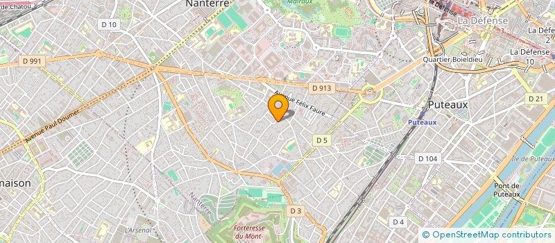 localisation de l'entreprise EXELCO à VERSAILLES