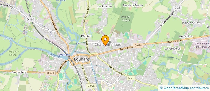 localisation de l'entreprise EXELEC SASU à LOUHANS