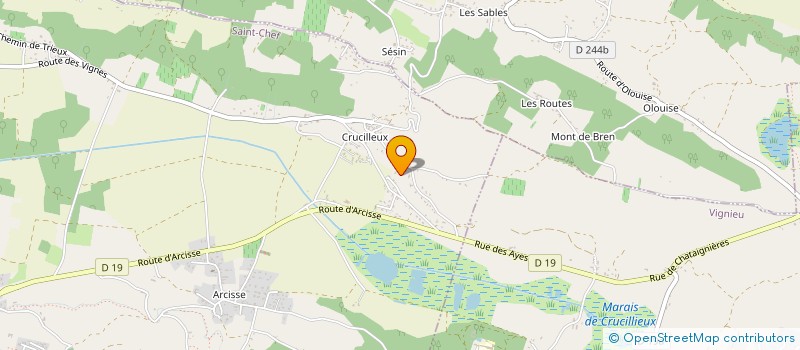 localisation de l'entreprise EXELIN  SAINT-CHEF