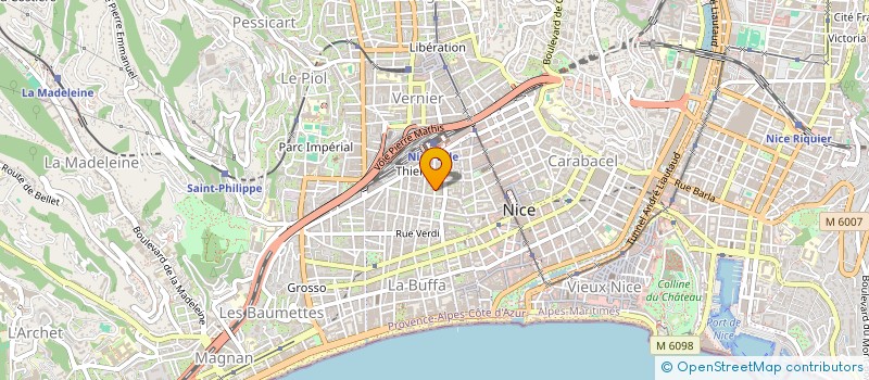 localisation de l'entreprise EXELIO  NICE