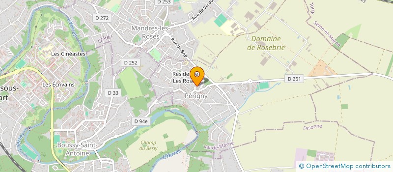 localisation de l'entreprise EXELIS à MENNECY