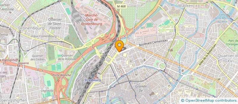 localisation de l'entreprise EXELIUM à STRASBOURG