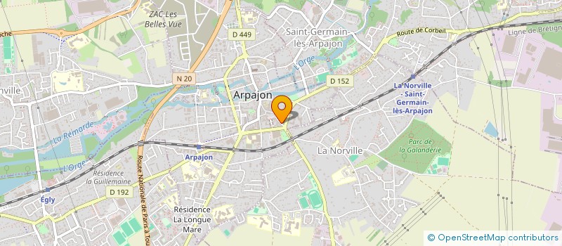 localisation de l'entreprise EXELIUM AUTO 95 à ARPAJON