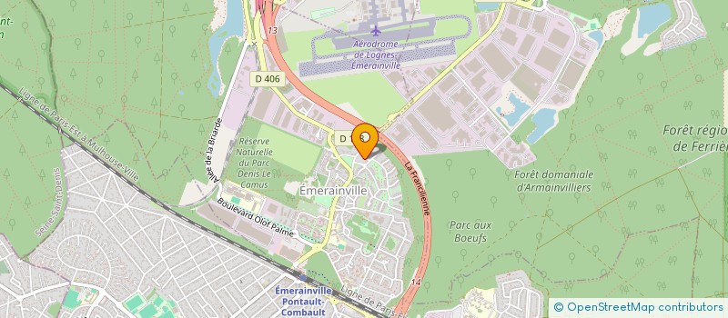 localisation de l'entreprise EXELIXI77  EMERAINVILLE