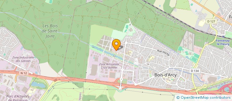 localisation de l'entreprise EXELL'CAB  BOIS-D'ARCY