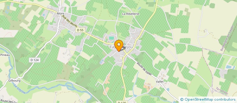 localisation de l'entreprise EXELLA  BELLEVIGNE-EN-LAYON