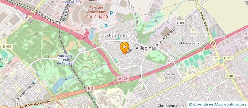 localisation de l'entreprise EXELLENT à VILLEPINTE