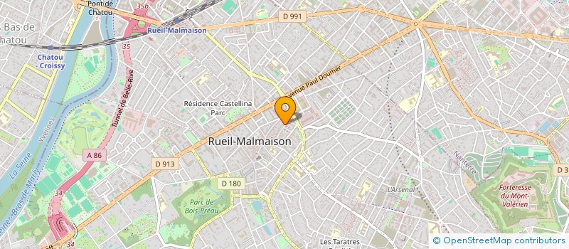 localisation de l'entreprise EXELLIS à RUEIL-MALMAISON