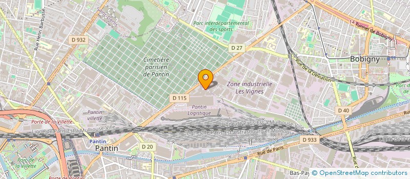 localisation de l'entreprise EXELLUM  BOBIGNY