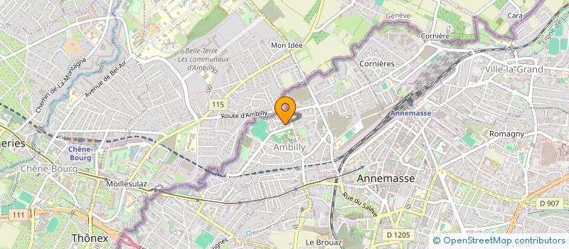 localisation de l'entreprise EXELSYS  AMBILLY