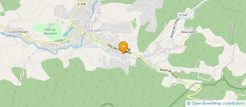 localisation de l'entreprise EXEMPLAIRE  DIEULEFIT