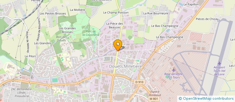 localisation de l'entreprise EXENIA à TOURS