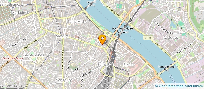 localisation de l'entreprise EXENS à BORDEAUX