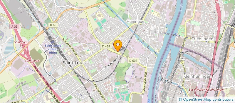 localisation de l'entreprise EXENTA SERVICES  HUNINGUE