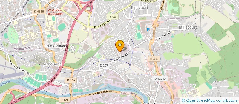 localisation de l'entreprise EXER SARL à EXINCOURT