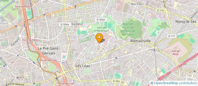 localisation de l'entreprise EXERCICE à LES LILAS