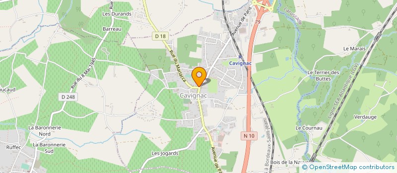 localisation de l'entreprise EXERCICE CONJOINT CABINET D'INFIRMIERS DE CAVIGNAC à CAVIGNAC