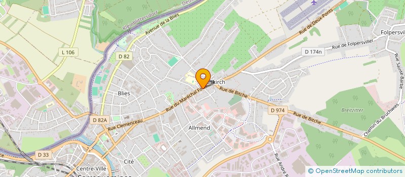 localisation de l'entreprise EXES TERA à SARREGUEMINES