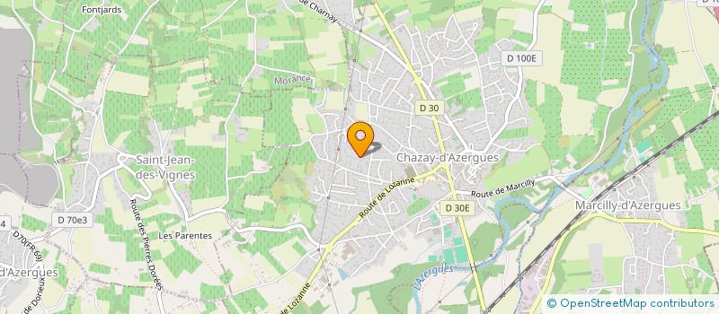 localisation de l'entreprise EXESURE à CHAZAY-D'AZERGUES