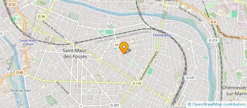 localisation de l'entreprise EXETYS à SAINT-MAUR-DES-FOSSES