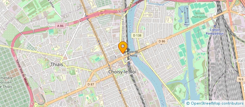 localisation de l'entreprise EXFAN COMMUNICATION à CHOISY-LE-ROI