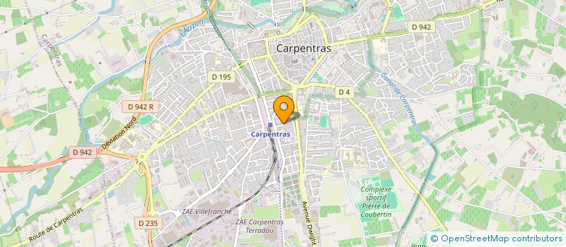 localisation de l'entreprise EXFLO  CARPENTRAS