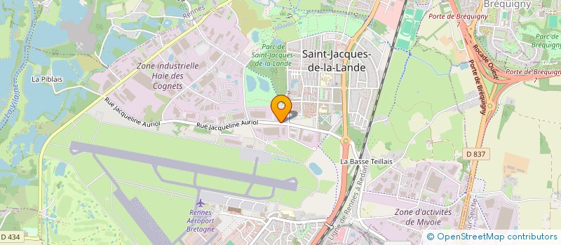 localisation de l'entreprise EXFO SOLUTIONS à SAINT-JACQUES-DE-LA-LANDE